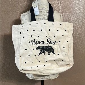 Mama Bear Polka Dot Tote Bag